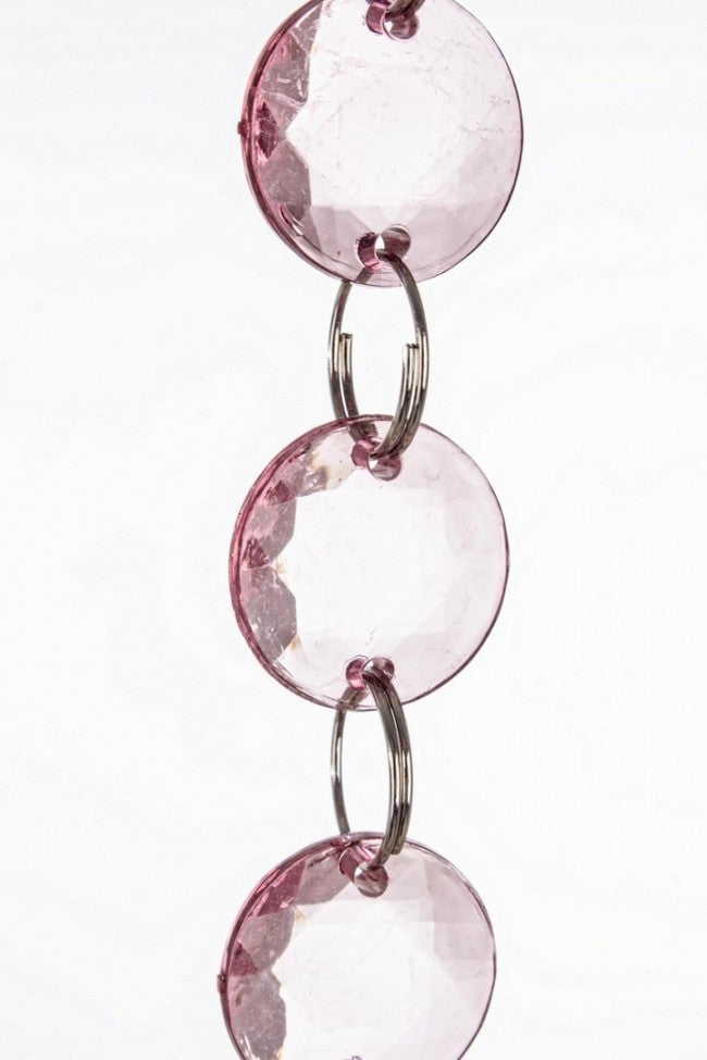 12x glänzendes Schnur dunkelrosa 180 cm