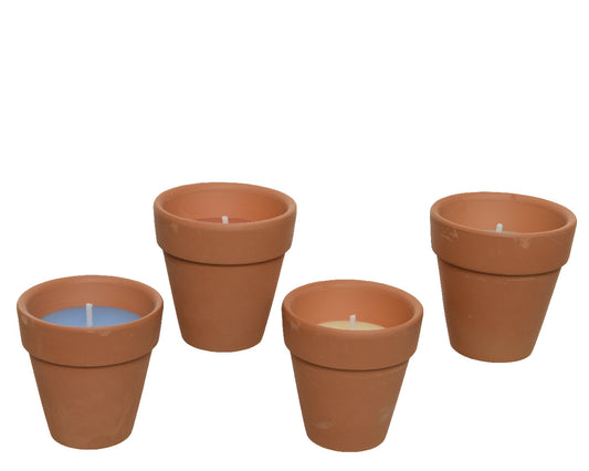 Citronella-Kerze mit Betonvase für den Außenbereich