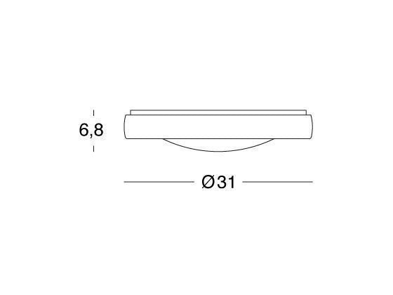 Runde Deckenleuchte 18W LED 4000K Graphit Loft Line