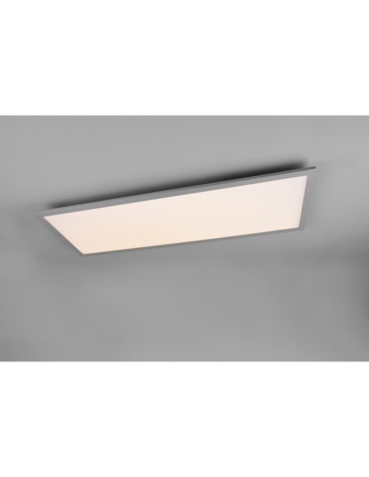 Moderne Deckenleuchte mit LED-Dimmer, 34 W, Alpha Aluminium Trio Lighting