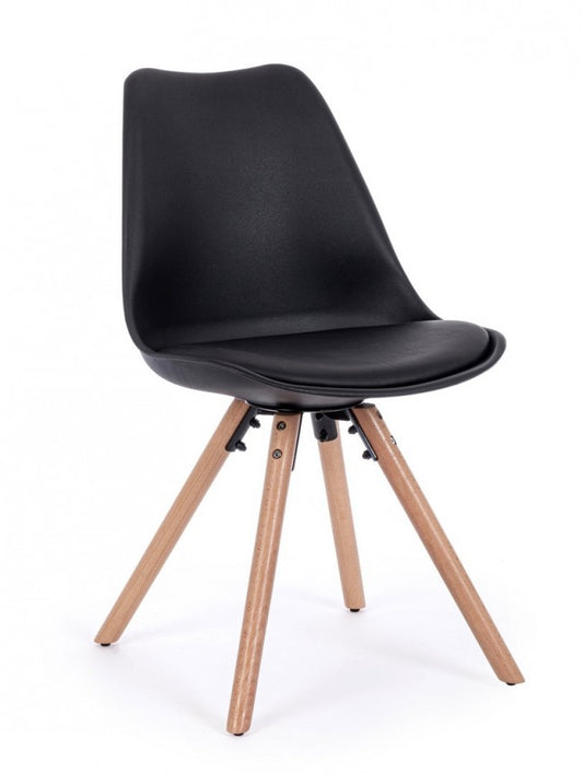 4x New Trend Chair Schwarz