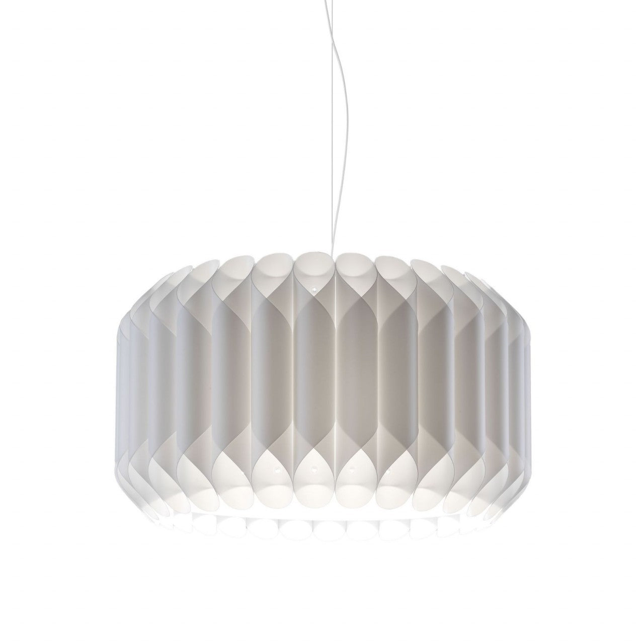 Weiße Suspension in Metall Cromato Cm. 50 x 31h