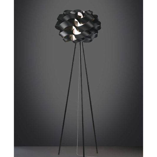 CLOUD Schwarze Stativ-Stehleuchte Durchmesser 50x h160 cm