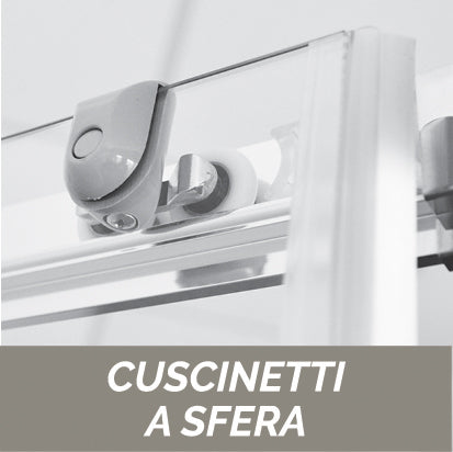 Eckduschseite aus Siebdruckglas – Essential