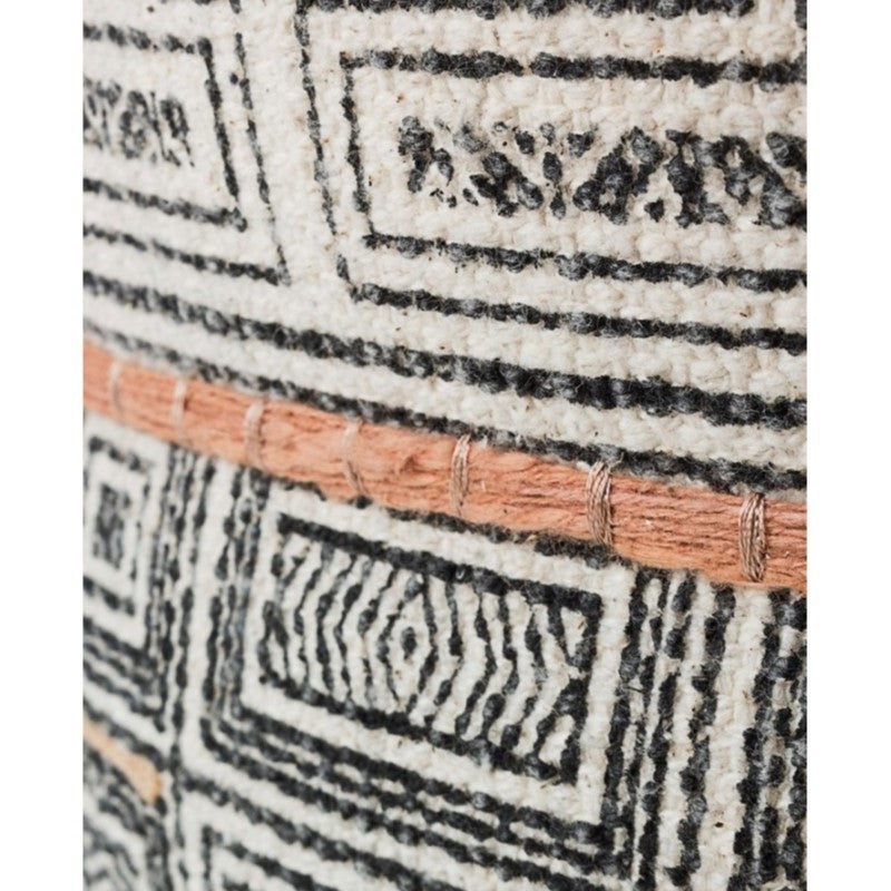 Ethnische Stil Baumwollpuff TILAK Desert Durchmesser 50x h35 cm