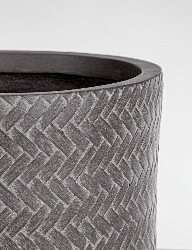 Set4 P.Vase Tressage Cil Anthrazit