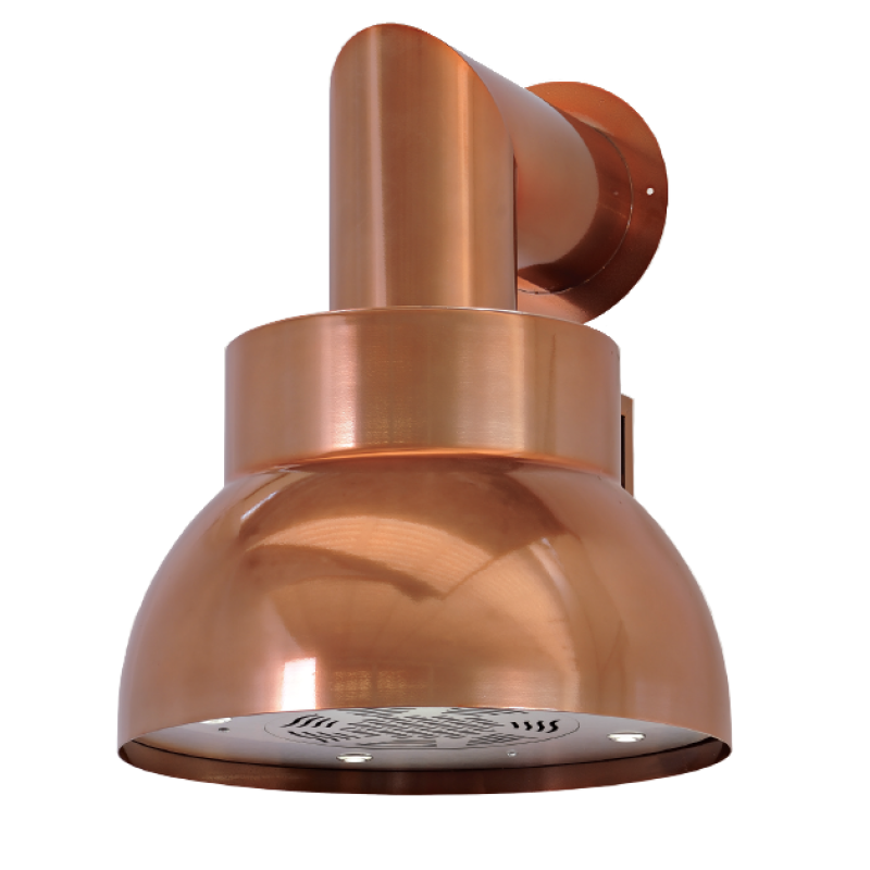 BELL Dunstabzugshaube aus antikem Kupfer-Edelstahl Ø50 cm