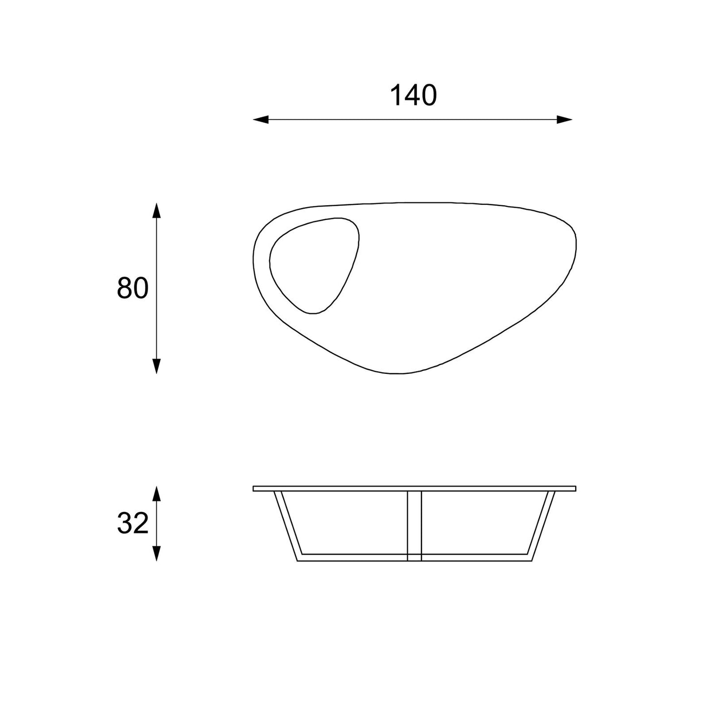 Couchtisch aus dunkelgrauem MDF und Metallgestell 140x80x32h cm
