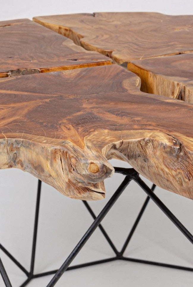 Vintage-Metall-und Adanya-Holztische