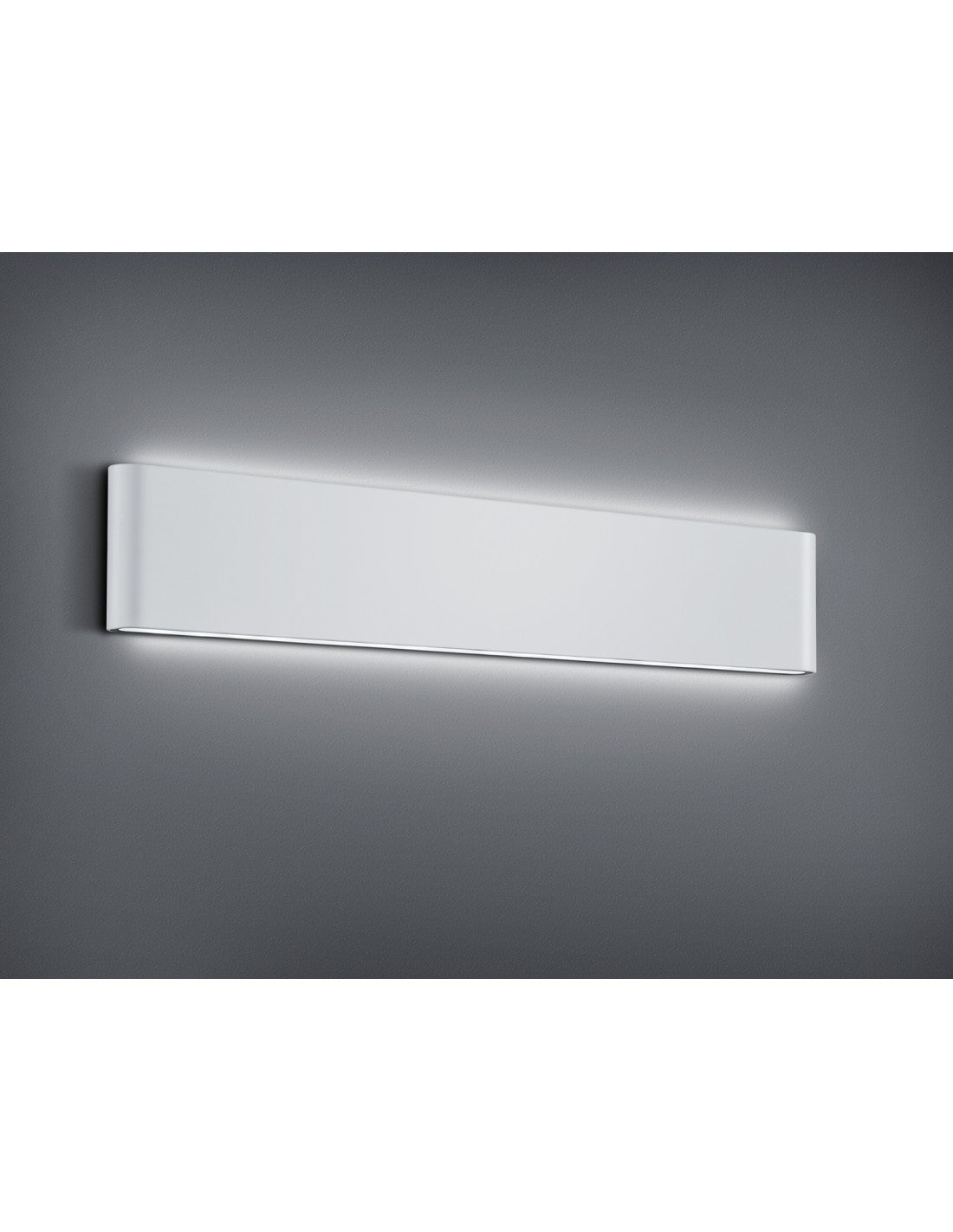 Applique Rechteck Thames II Led Doppelte Luce IP54 Bianco L46 cm Trio Lighting