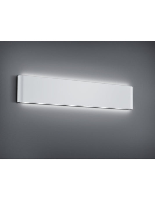 Applique Rechteck Thames II Led Doppelte Luce IP54 Bianco L46 cm Trio Lighting