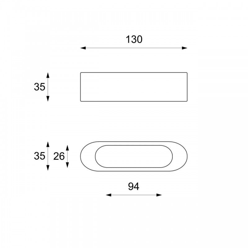 Moderner TV-Ständer aus beigem Stein, 130 x 35 x H 35 cm