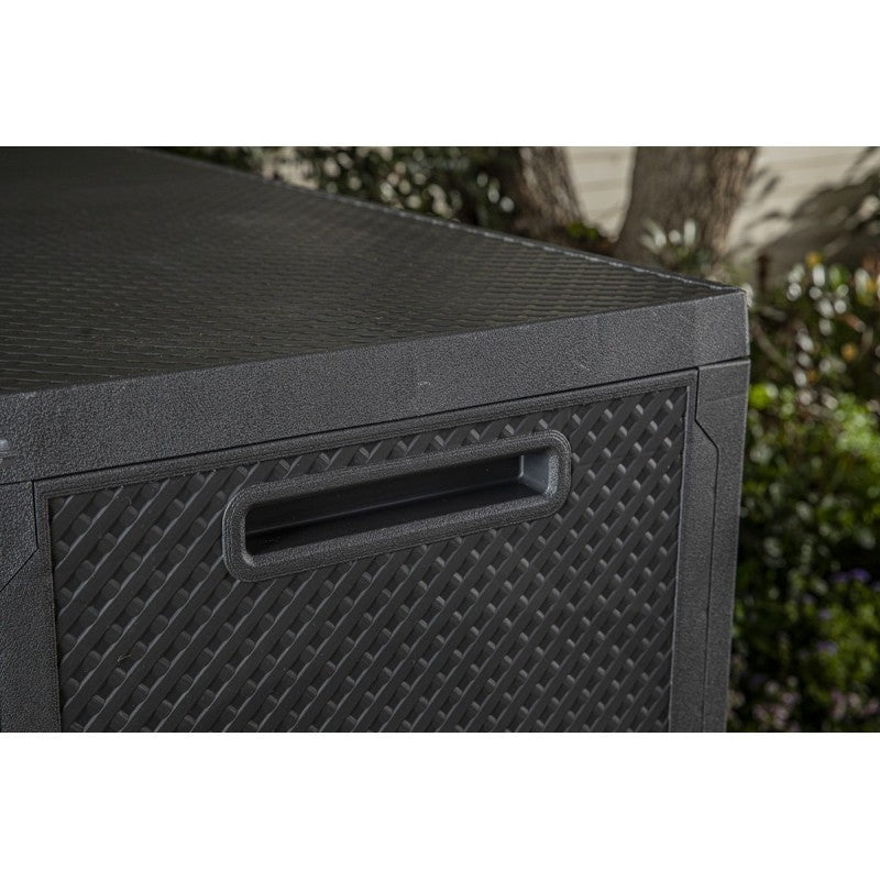Baule Emily box in der Grafitharz, in der Grafit 118x45xh.57 cm,