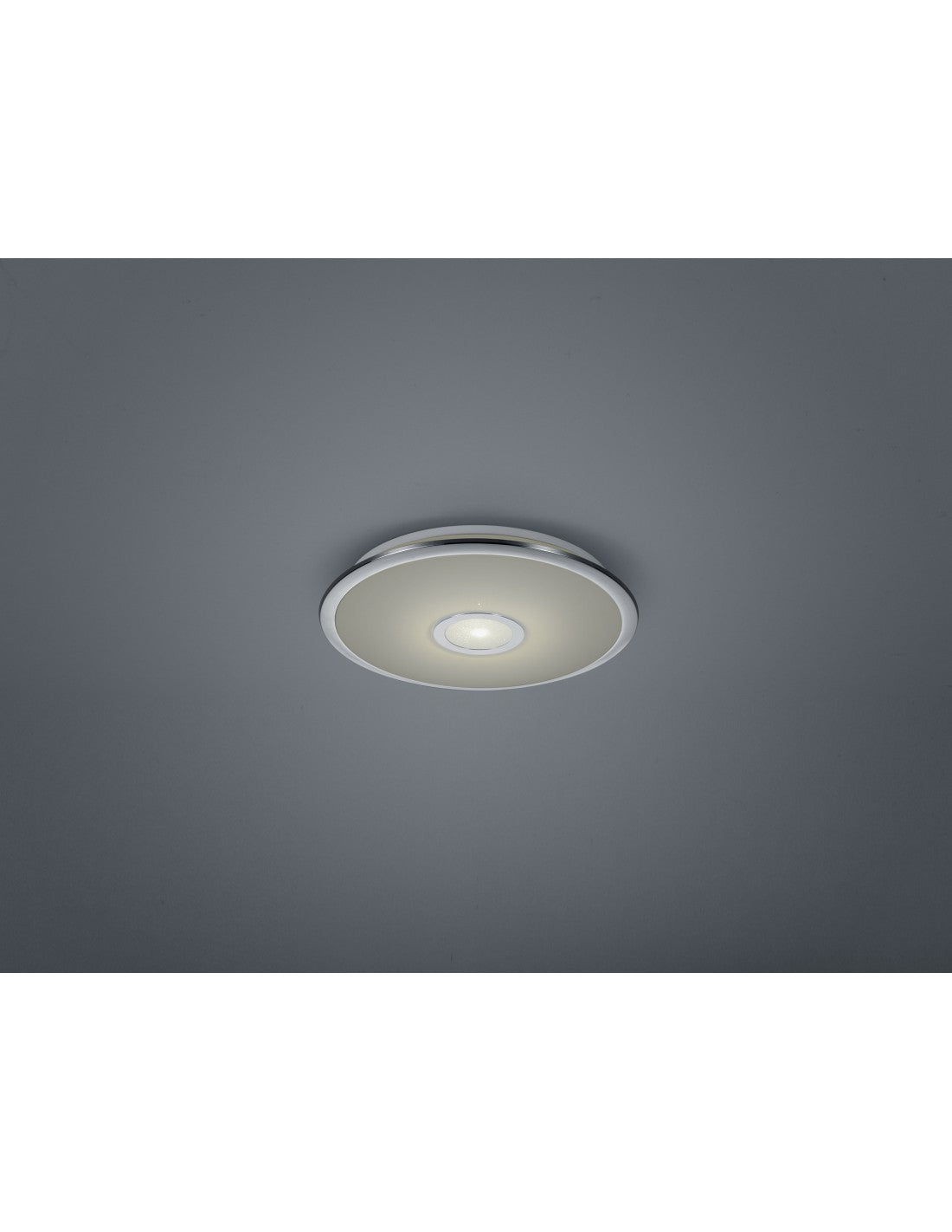 Multifunktionale Deckenleuchte Disco Led Osaka Ø42 cm Chrom Trio Lighting