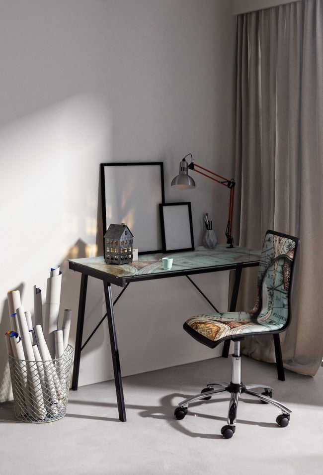 Junger Gulliver-Bürostuhl aus Ökoleder und Stahl