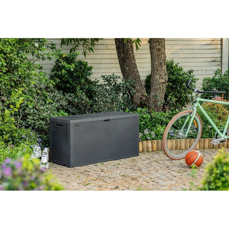 Baule Emily box in der Grafitharz, in der Grafit 118x45xh.57 cm,