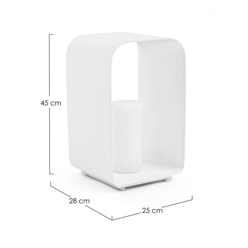 Led-Led-Glühlampen mit Pflanzgut RIDLEY Bianco 25x28x h45 cm