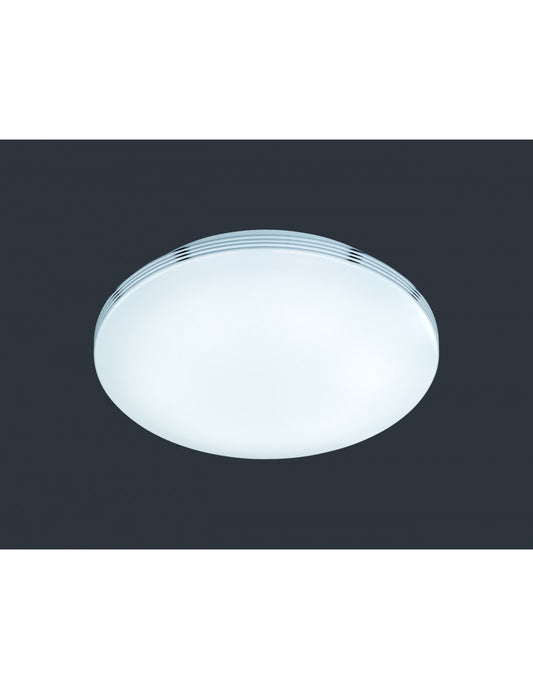 IP44 Dimmbare LED-Deckenleuchte Apart Weiß Ø41 cm Trio Lighting