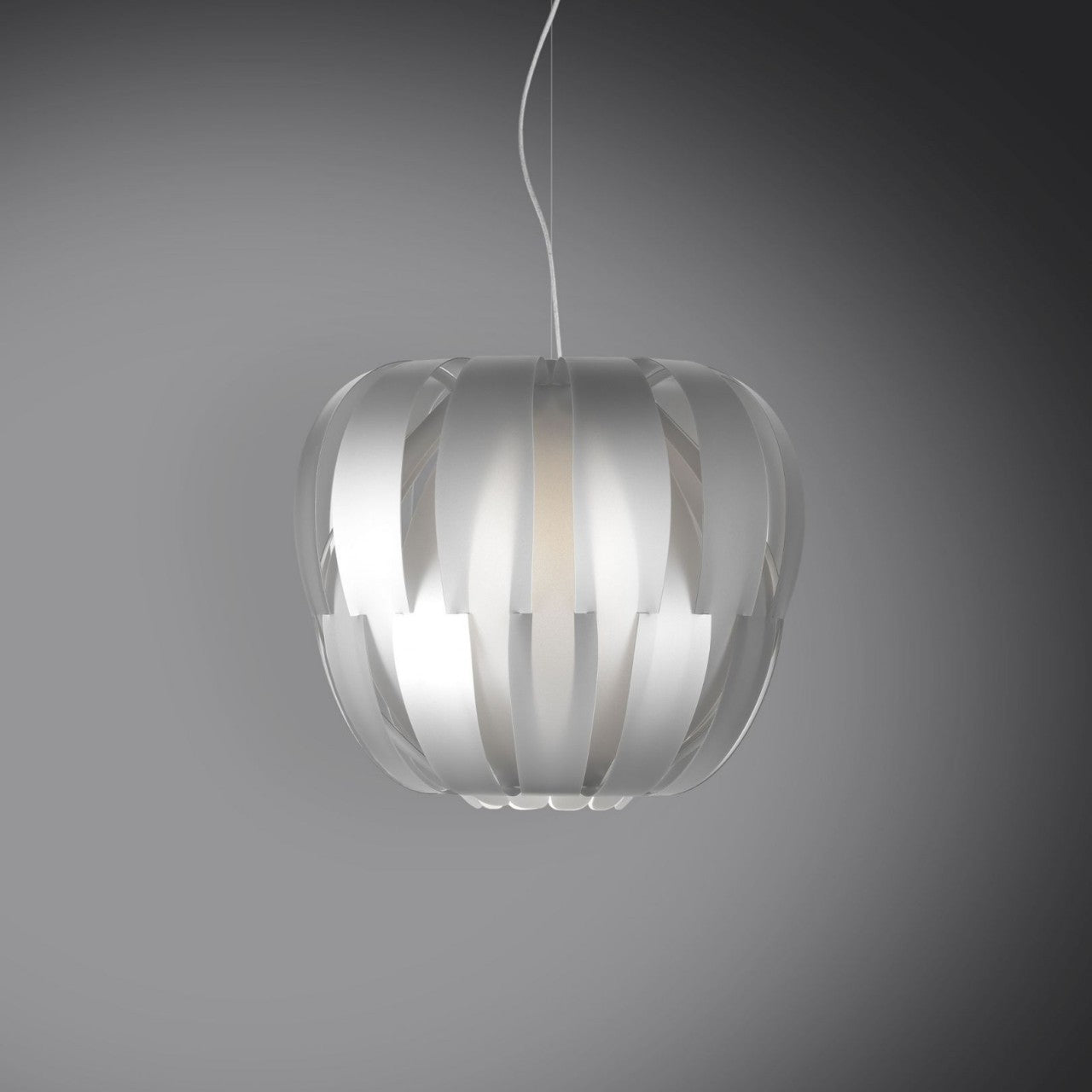 Aufhängung 3 Lichter Silber aus verchromtem Metall Cm. 75 x 60h
