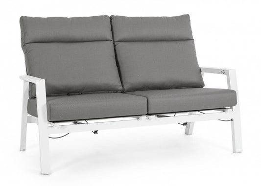 2P Sofa Recl C-C Kledi Weiß Jx11