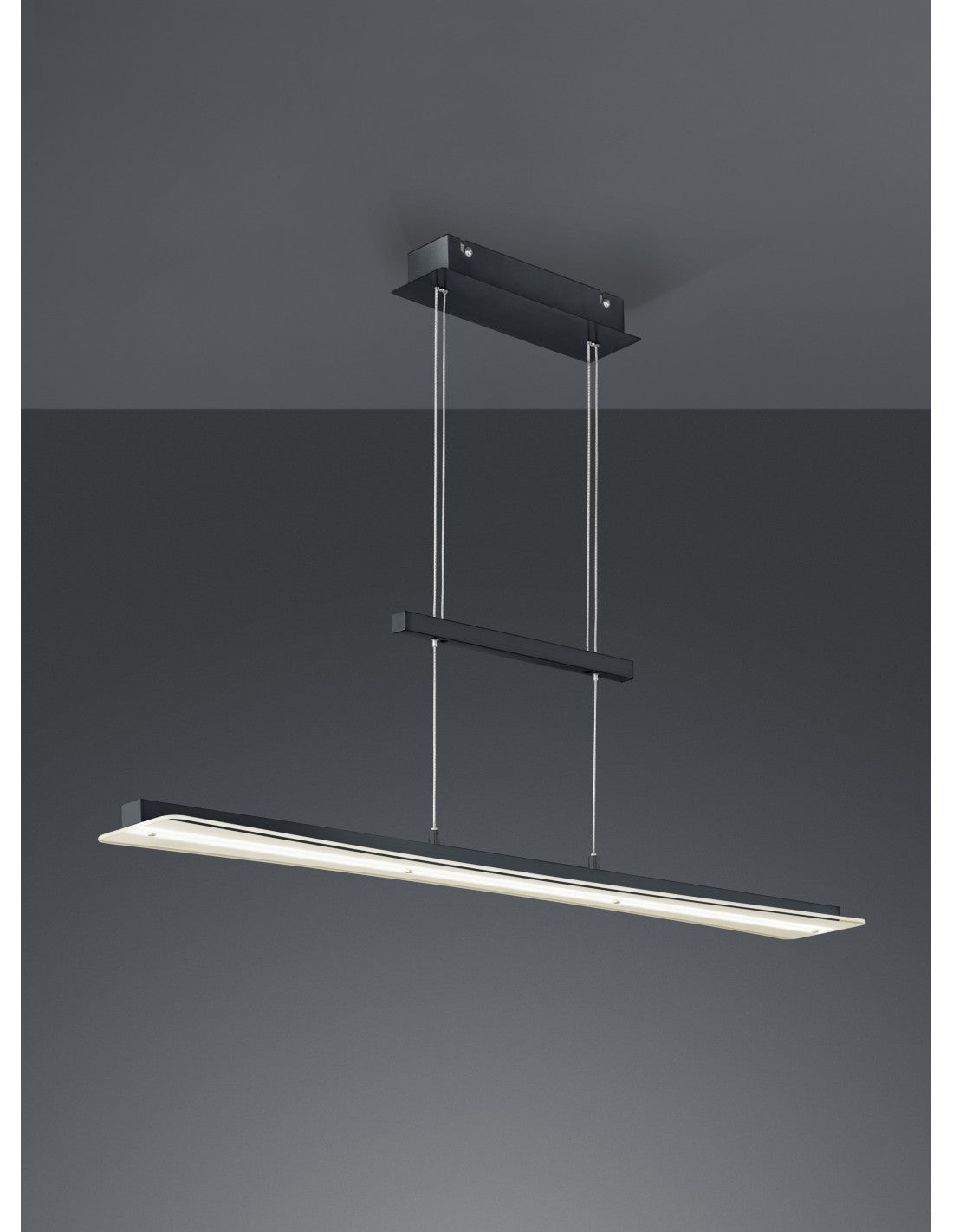 Suspension Modern Smash Led Dimmbar Schwarz L100 cm Trio Beleuchtung