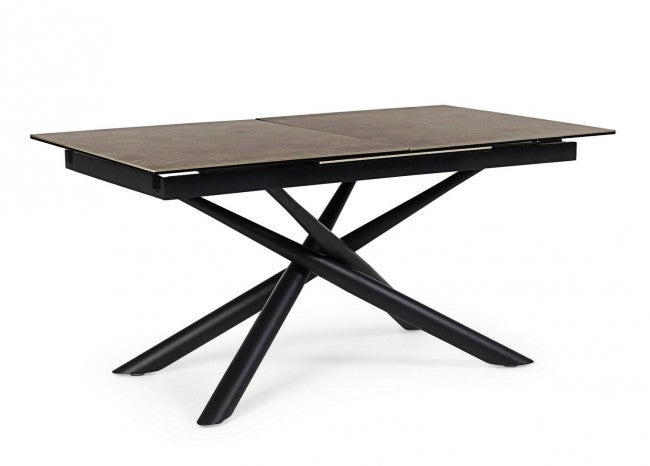 Seyfert ausziehbarer Tisch mit Keramikplatte 160-220x90 cm
