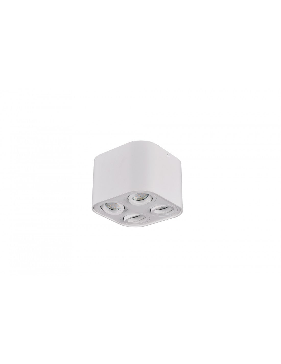 Plafoniera Cubo 4 Spot GU10 Orientable Cookie Bianco Trio Lighting