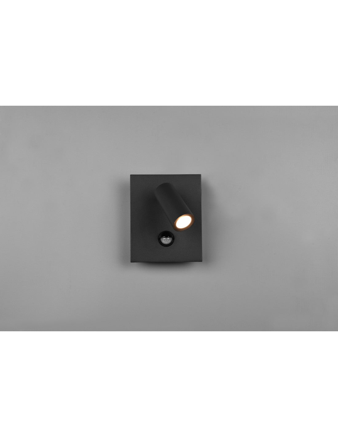 Tunga Spot LED Anthrazit verstellbare Wandleuchte IP54 mit Trio-Beleuchtungssensor