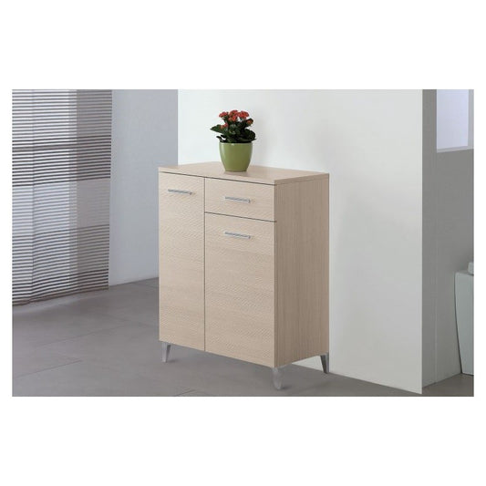 Badezimmerschrank mit zwei Türen und einer Schublade in Larice 60x34x h78,5 cm