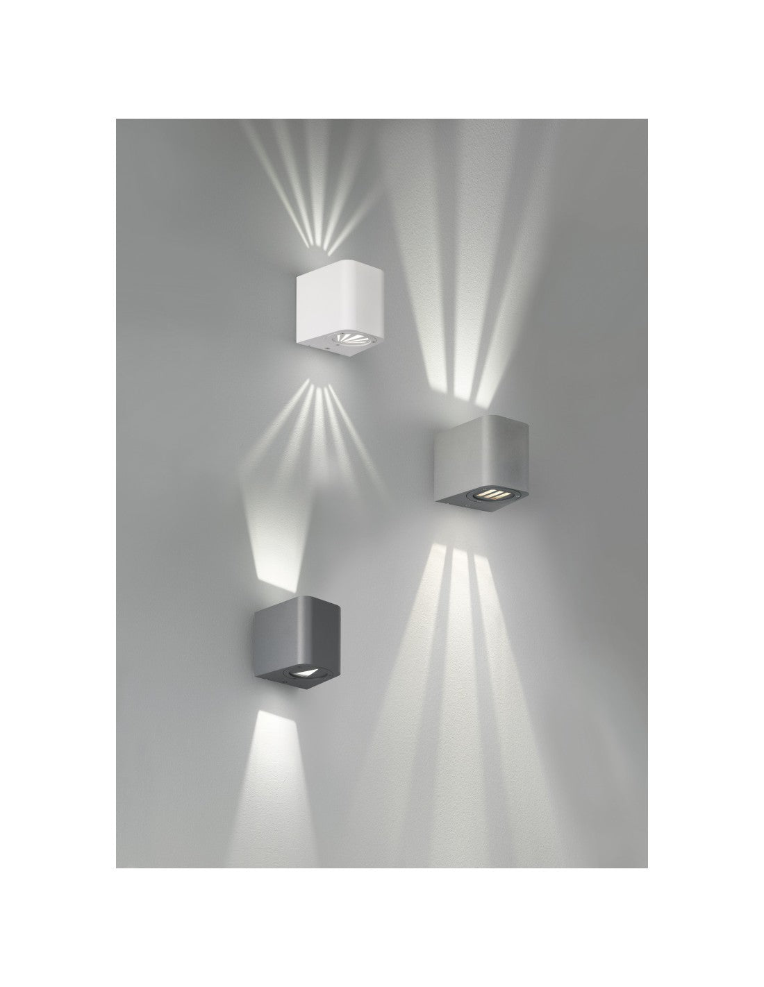 Doppelemissions-Außenwandleuchte Bogota LED IP54 Anthrazit Trio Lighting