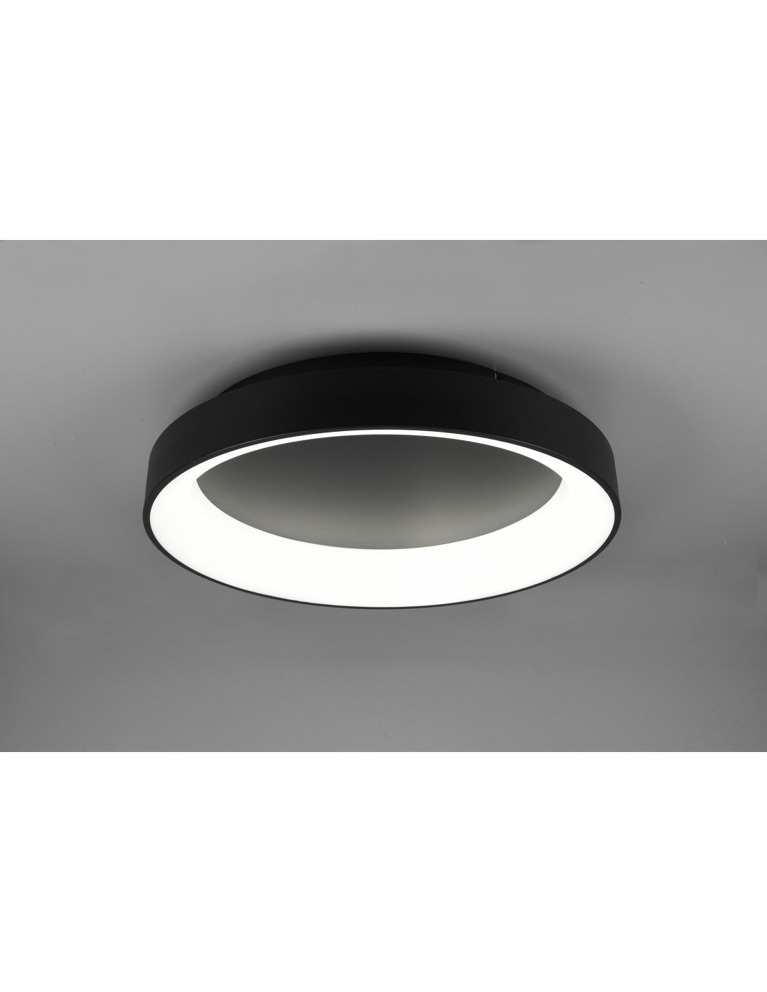 Girona LED-Deckenleuchte 48 W Dimmbar Schwarz Ø60 cm Trio Lighting