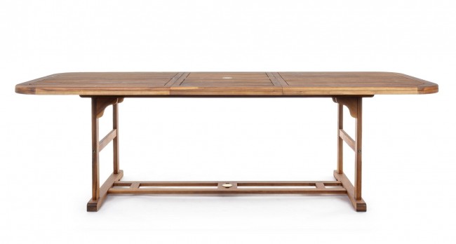 Outdoor Tisch Noemi ausziehbares Holz 180-240x100x h 74cm