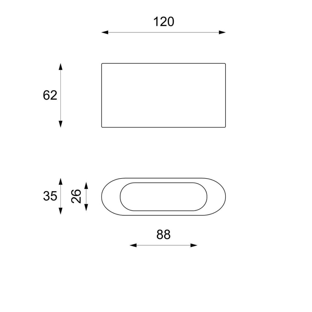 Moderner Couchtisch aus beigem Stein, 120 x 62 x H 35 cm