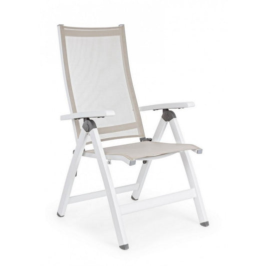 CRUISE Klappbarer Outdoor-Sessel Weiß 59x71x H 113 cm
