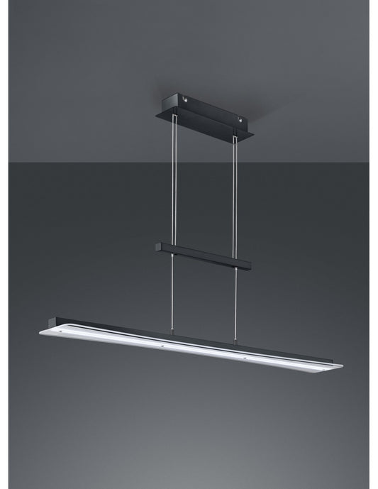 Suspension Modern Smash Led Dimmbar Schwarz L100 cm Trio Beleuchtung