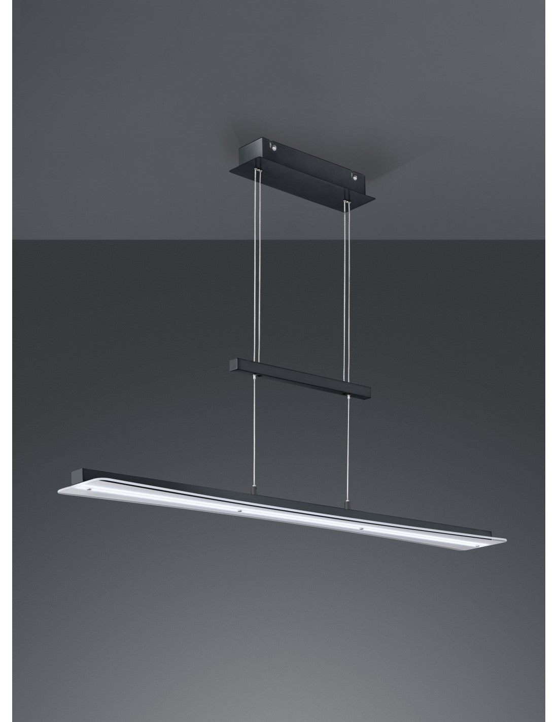 Suspension Modern Smash Led Dimmbar Schwarz L100 cm Trio Beleuchtung