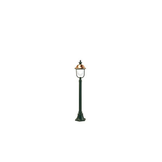Straßenlaternenmast für den Außenbereich mit Struktur aus grauem Aluminiumdruckguss, 128 cm hoch
