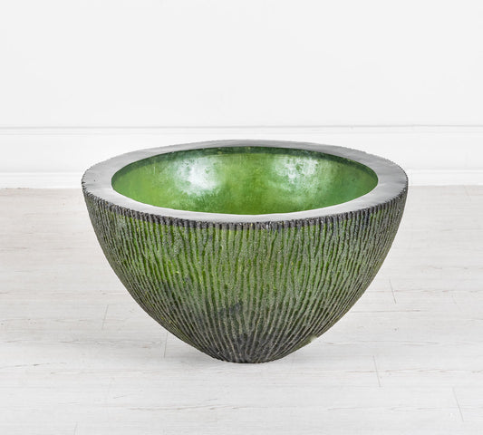 Grüne Harzvase 80x80x45h cm