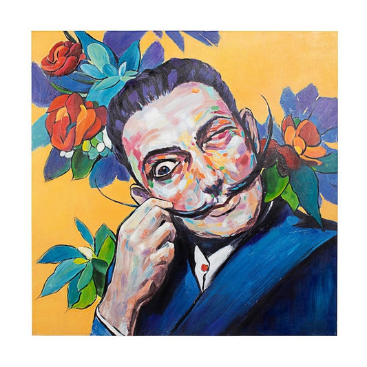 Village 100x100 cm-Öl-Dung