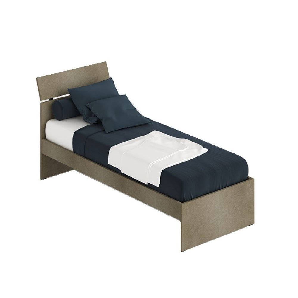 Einzelbett Esche Ton für Schlafzimmer cm 200x85xh98