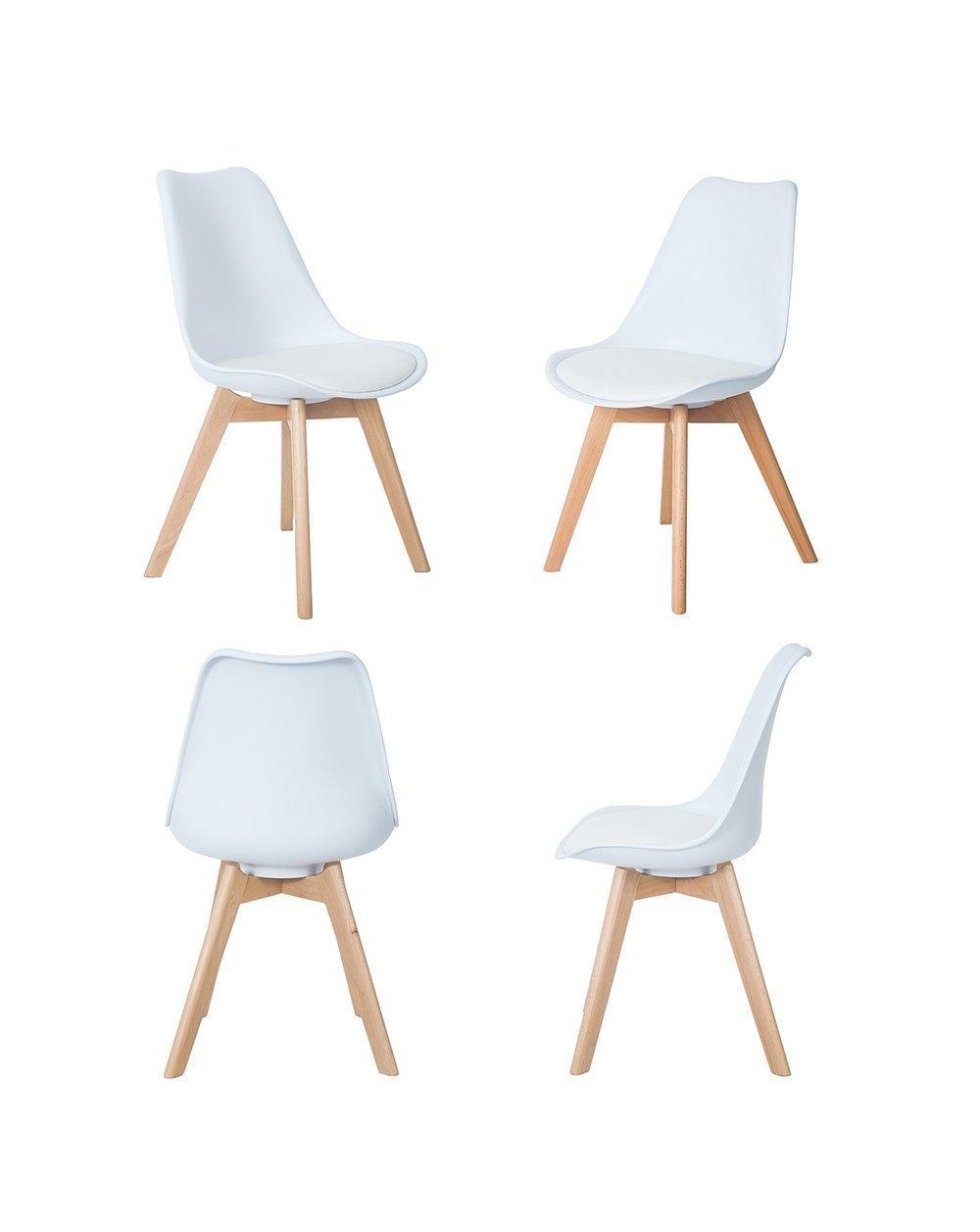 4x Stuhl nordic Carlotta weiß STS