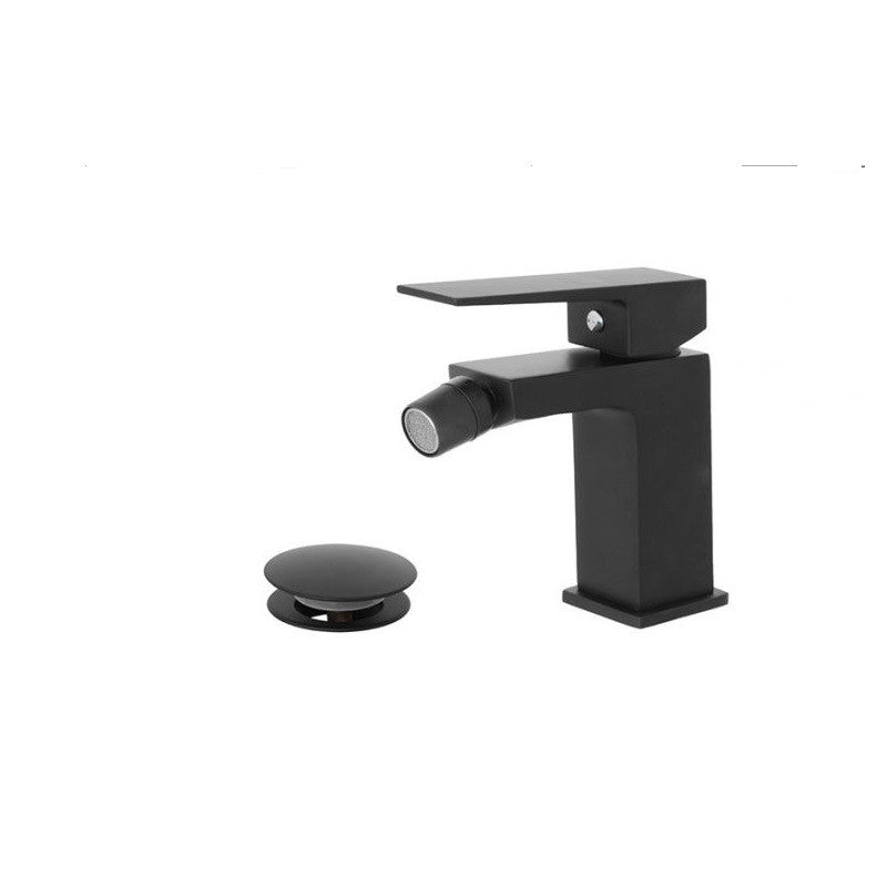 Stahl-Bidetmischer QUATRA-Serie Mattschwarz
