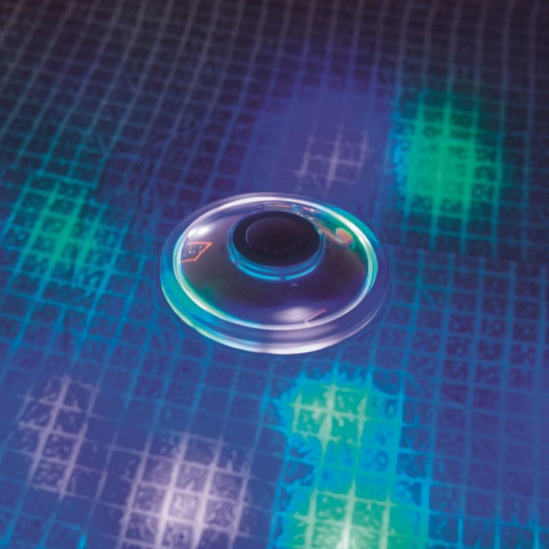 Schwimmender Brunnen mit LED-Leuchten