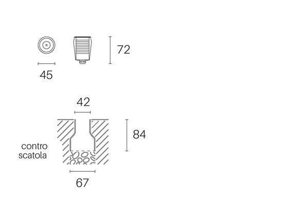 Calp.D. 4, 5-2,5W Led * 4000K Stahlhangar Stahl