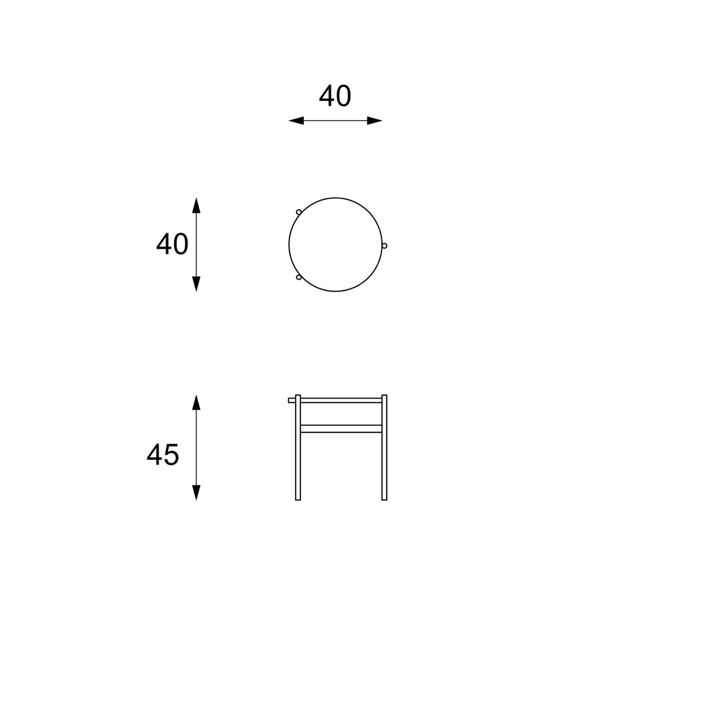Couchtisch mit Keramikplatte 40x40x45h cm