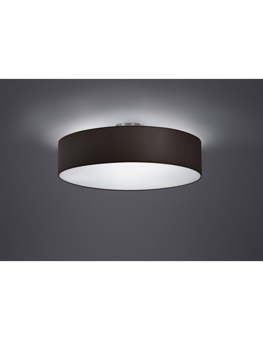 Hotel-Deckenleuchte 3xE27 Schwarzer Lampenschirm Ø50 cm Trio Lighting