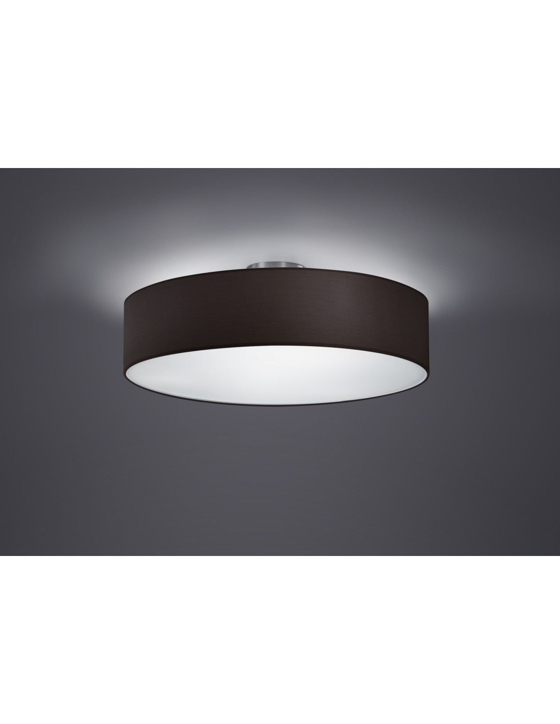 Hotel-Deckenleuchte 3xE27 Schwarzer Lampenschirm Ø50 cm Trio Lighting