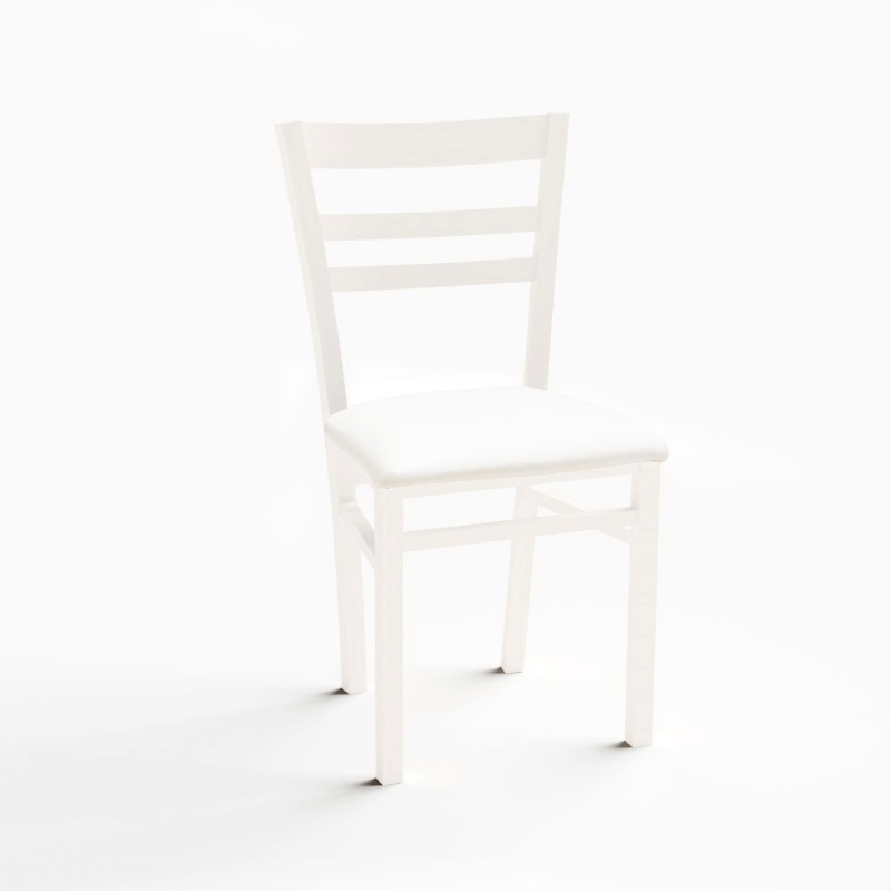 Cromica Stuhl in Mattweiß