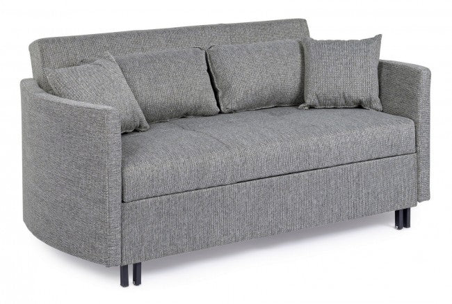 CLAYTON Zweisitzer-Schlafsofa Grau 166x88x H84 cm