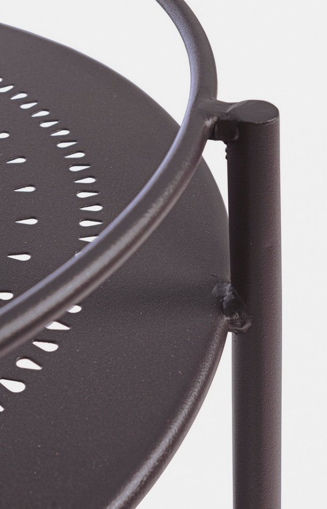 Anthrazitgrauer Flaschenwagen aus Stahl